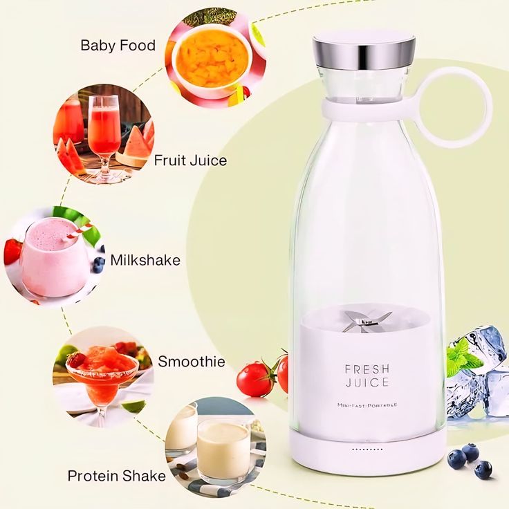 Portable juice blender
